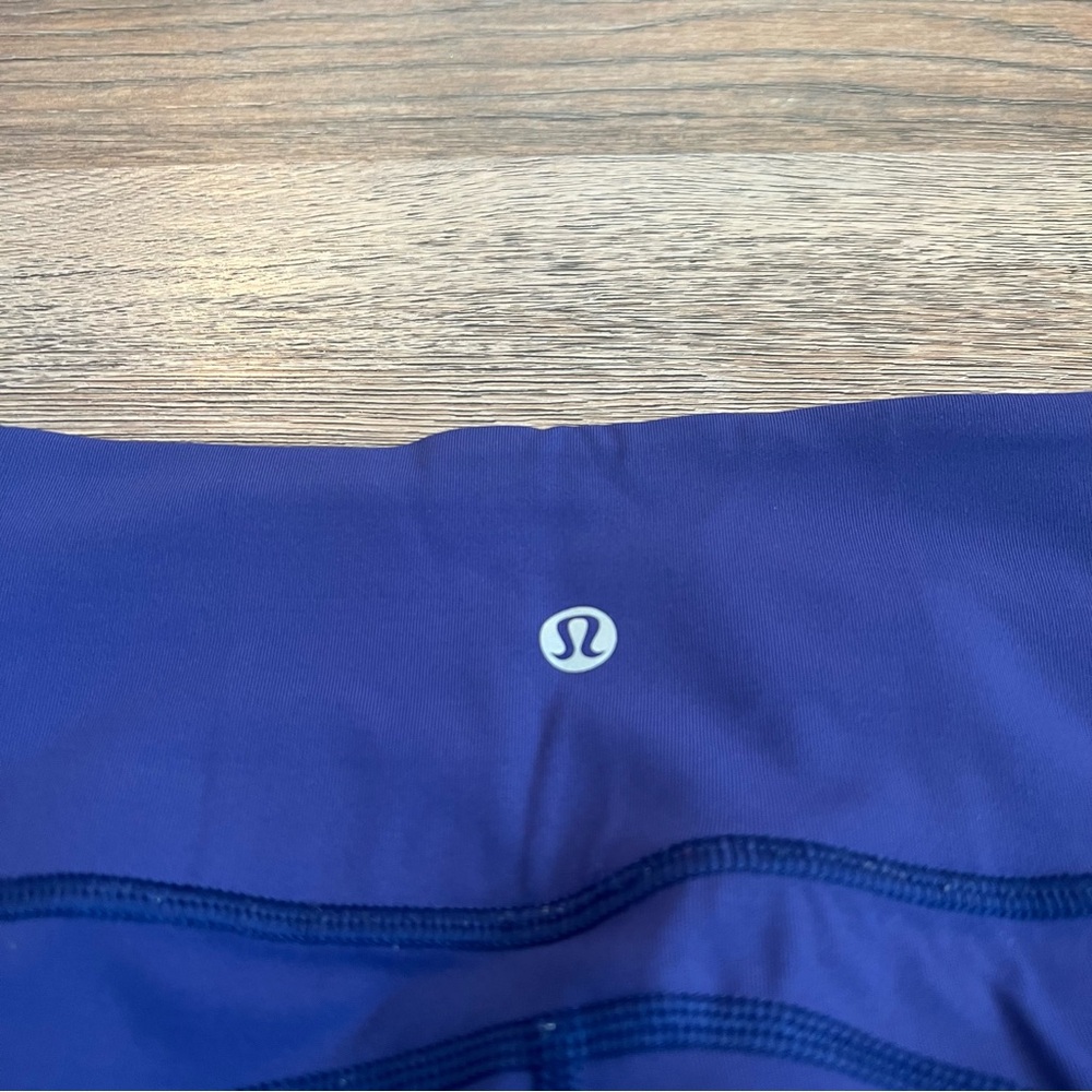 Lululemon All The Right Places Crop Leggings Purple Size 6 High Rise 24” Inseam - Picture 6 of 8